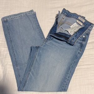 AYR The Roadie relaxed straight leg high rise denim jeans